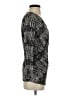 Max Mara Black Gray 3/4 Sleeve Top Size S - photo 4