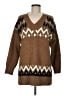Old Navy Chevron-herringbone Brown Pullover Sweater Size M - photo 1