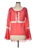 Joyce 100% Polyester Pink Long Sleeve Blouse Size L - photo 1