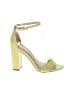 Sam Edelman 100% Leather Color Block Green Sandals Size 5 1/2 - photo 1