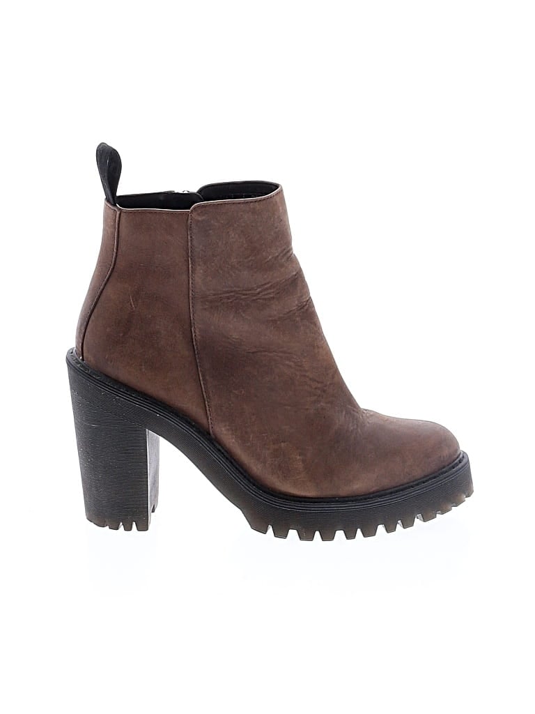 Pre-owned Dr. Martens Ankle Boots In Brown