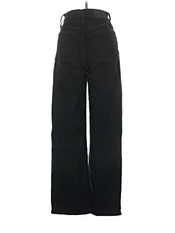 Madewell The Perfect Vintage Wide-Leg Jean in Black Rinse Wash (view 2)