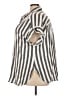 Jane and Delancey Stripes Silver Short Sleeve Button-Down Shirt Size 3X - photo 5