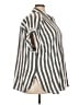 Jane and Delancey Stripes Silver Short Sleeve Button-Down Shirt Size 3X - photo 4