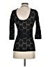 Pins and Needles Black 3/4 Sleeve Top Size S - photo 2