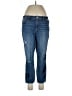 a.n.a. A New Approach Graphic Floral Blue Jeans Size 12 - photo 1