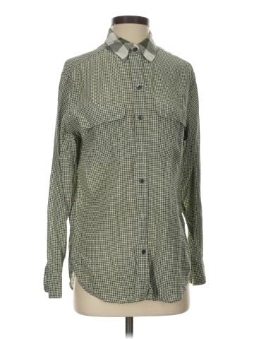 Equipment Long Sleeve Silk Top (view 1)