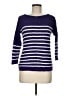 Ann Taylor LOFT Stripes Purple Pullover Sweater Size M - photo 1