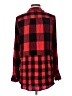 Cato 100% Rayon Plaid Red Long Sleeve Button-Down Shirt Size L (estimated) - photo 2