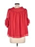 CeCe 100% Polyester Red 3/4 Sleeve Blouse Size L - photo 2