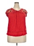 Knox Rose Red Short Sleeve Blouse Size XXL - photo 1