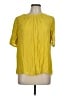 Boden 100% Viscose Yellow Short Sleeve Blouse Size 12 - photo 1