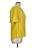 Boden 100% Viscose Yellow Short Sleeve Blouse Size 12 - photo 4