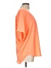 Lush 100% Polyester Orange Short Sleeve Top Size L - photo 4