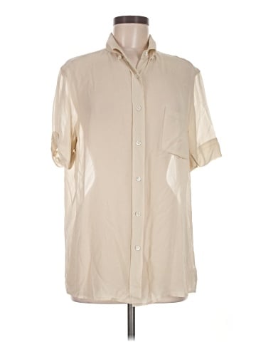 Theory Short Sleeve Silk Top (view 1)
