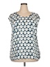 Sejour 100% Polyester Blue Sleeveless Blouse Size 18 - photo 1