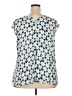 Sejour 100% Polyester Blue Sleeveless Blouse Size 18 - photo 2