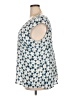 Sejour 100% Polyester Blue Sleeveless Blouse Size 18 - photo 5