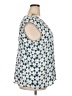Sejour 100% Polyester Blue Sleeveless Blouse Size 18 - photo 4