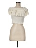 Say What? Ivory Short Sleeve Top Size M - photo 1