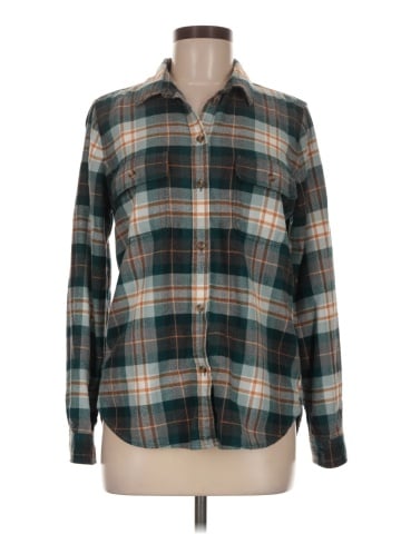 American Eagle Outfitters Long Sleeve Button-Down Shirt (view 1)