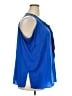 Unbranded 100% Polyester Blue Sleeveless Blouse Size 2X - photo 4