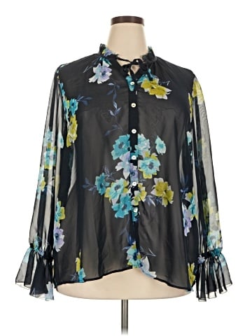 Susan Graver 3/4 Sleeve Blouse (view 1)