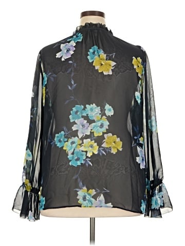 Susan Graver 3/4 Sleeve Blouse (view 2)