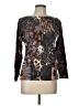 Talbots 100% Merino Wool Animal Print Brown Wool Pullover Sweater Size L - photo 1
