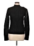 ALLSAINTS Metallic Black Turtleneck Sweater Size L - photo 1