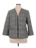 Kasper 100% Polyester Tweed Gray Blazer Size 14 - photo 1