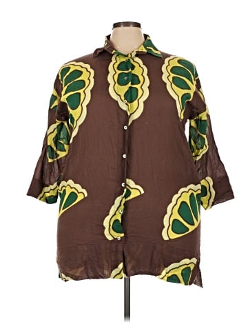 Parfois 3/4 Sleeve Button-Down Shirt (view 1)