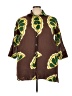 Parfois Brown 3/4 Sleeve Button-Down Shirt Size 3X - photo 1
