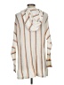 Sahalie Stripes Ivory Pullover Sweater Size L - photo 2