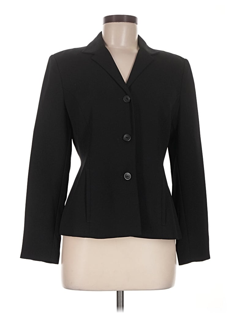 Pre-owned Karen Scott Blazer Jacket In Black