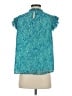 Periwinkle 100% Polyester Teal Sleeveless Blouse Size S - photo 2