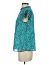 Periwinkle 100% Polyester Teal Sleeveless Blouse Size S - photo 6