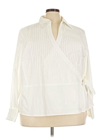 Lane Bryant Long Sleeve Blouse (view 1)