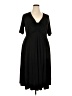 Torrid Solid Black Casual Dress Size 2X Plus (2) - photo 1