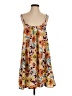 Millibon 100% Polyester Print Orange Casual Dress Size S - photo 1