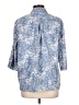 Foxcroft 100% Cotton Blue 3/4 Sleeve Blouse Size 12 - photo 2