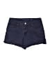 Faded Glory Solid Blue Denim Shorts Size 10 - photo 1