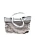 B Makowsky 100% Leather Silver Gray Leather Shoulder Bag One size - photo 3
