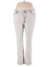 City Streets Chevron-herringbone Silver Jeans Size 17 - photo 1