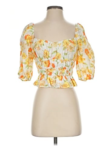 Faithfull the Brand 3/4 Sleeve Blouse (view 1)