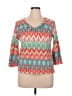 Ruby Rd. Orange 3/4 Sleeve Top Size XL - photo 1
