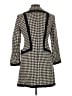 DKNY 100% Wool Houndstooth Ivory Wool Coat Size 6 - photo 2