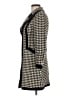 DKNY 100% Wool Houndstooth Ivory Wool Coat Size 6 - photo 5