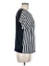 MICHAEL Michael Kors Stripes Silver Short Sleeve Top Size M - photo 4