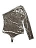 Guess 100% Cotton Metallic Silver Bodysuit Size L - photo 1